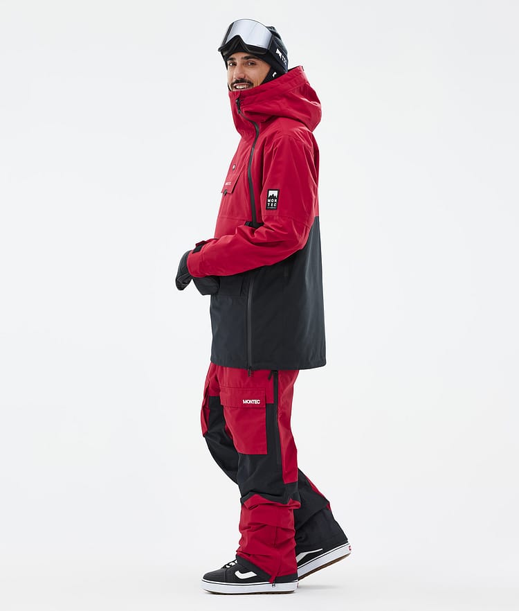 Montec Doom Snowboardjacka Herr Deep Red/Black Renewed, Bild 4 av 11