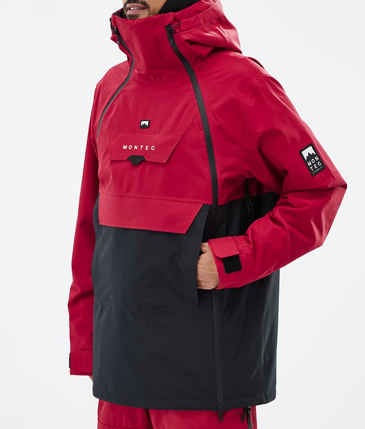 Montec Doom Snowboardjacka Herr Deep Red/Black Renewed, Bild 8 av 11