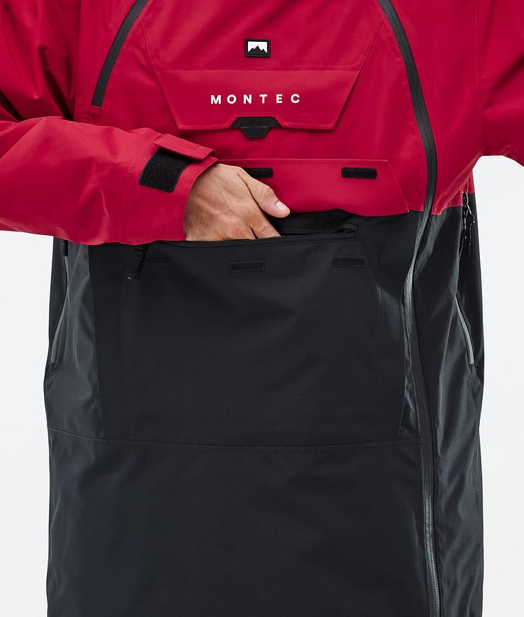 Montec Doom Snowboardjacka Herr Deep Red/Black Renewed, Bild 9 av 11