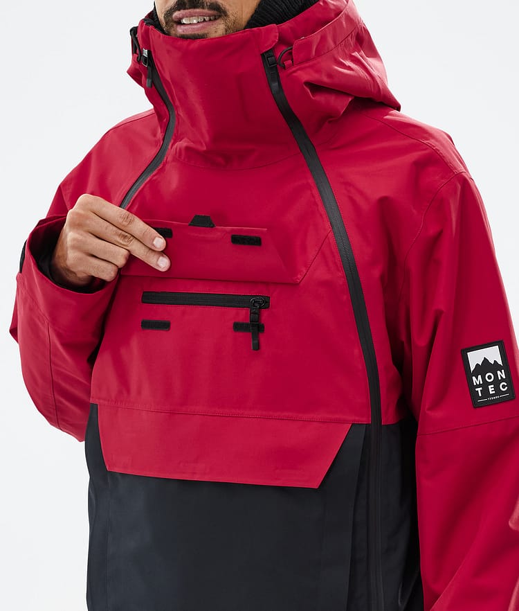 Montec Doom Snowboardjacka Herr Deep Red/Black Renewed, Bild 10 av 11