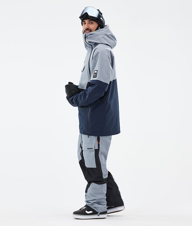 Montec Doom Snowboardjacka Herr Soft Blue/Black/Dark Blue Renewed, Bild 4 av 11