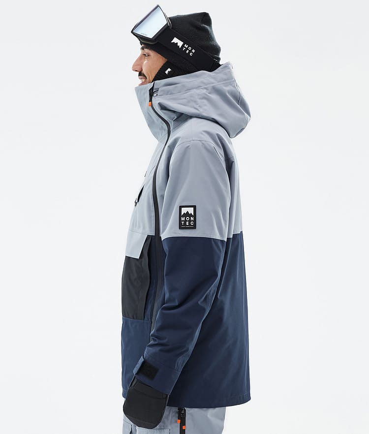 Montec Doom Snowboardjacka Herr Soft Blue/Black/Dark Blue Renewed, Bild 6 av 11