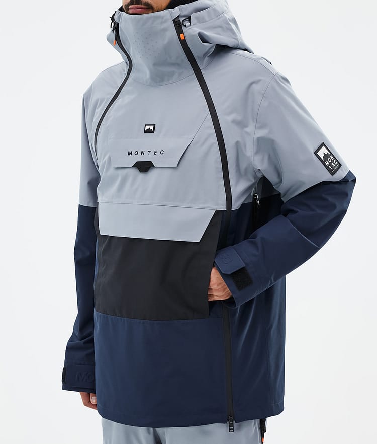 Montec Doom Snowboardjacka Herr Soft Blue/Black/Dark Blue Renewed, Bild 8 av 11
