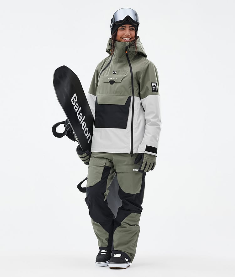 Montec Doom W Snowboardjacka Dam Greenish/Black/Light Grey Renewed, Bild 3 av 11