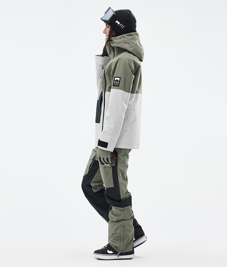 Montec Doom W Snowboardjacka Dam Greenish/Black/Light Grey Renewed, Bild 4 av 11