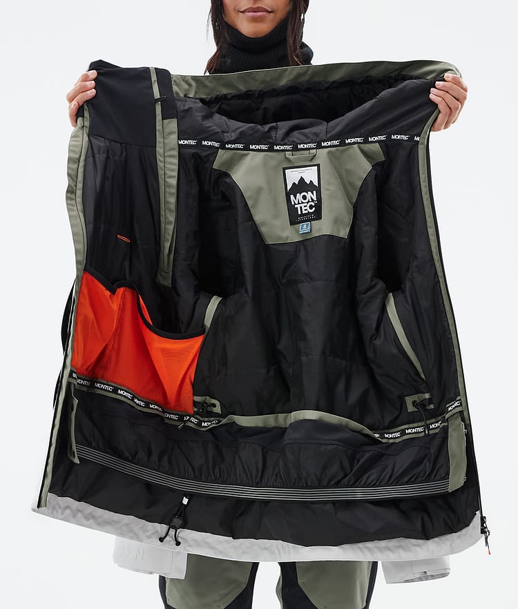 Montec Doom W Snowboardjacka Dam Greenish/Black/Light Grey Renewed, Bild 11 av 11