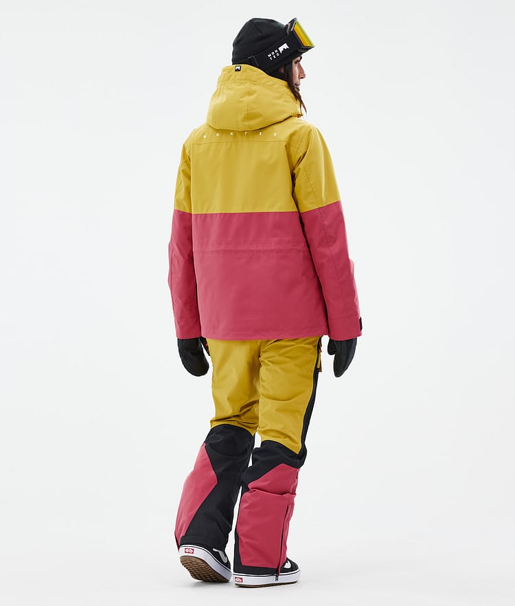Montec Doom W Snowboardjacka Dam Yellow/Black/Light Red, Bild 4 av 10