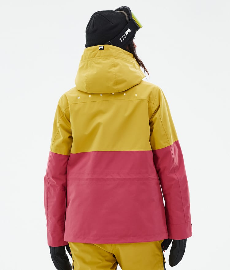 Montec Doom W Snowboardjacka Dam Yellow/Black/Light Red, Bild 6 av 10