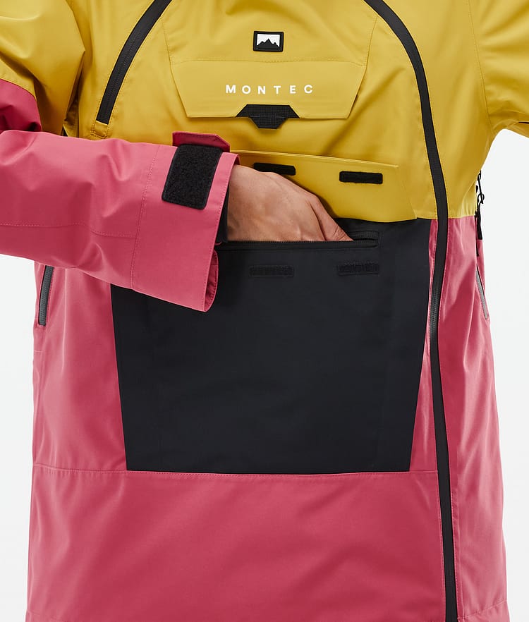 Montec Doom W Snowboardjacka Dam Yellow/Black/Light Red, Bild 8 av 10