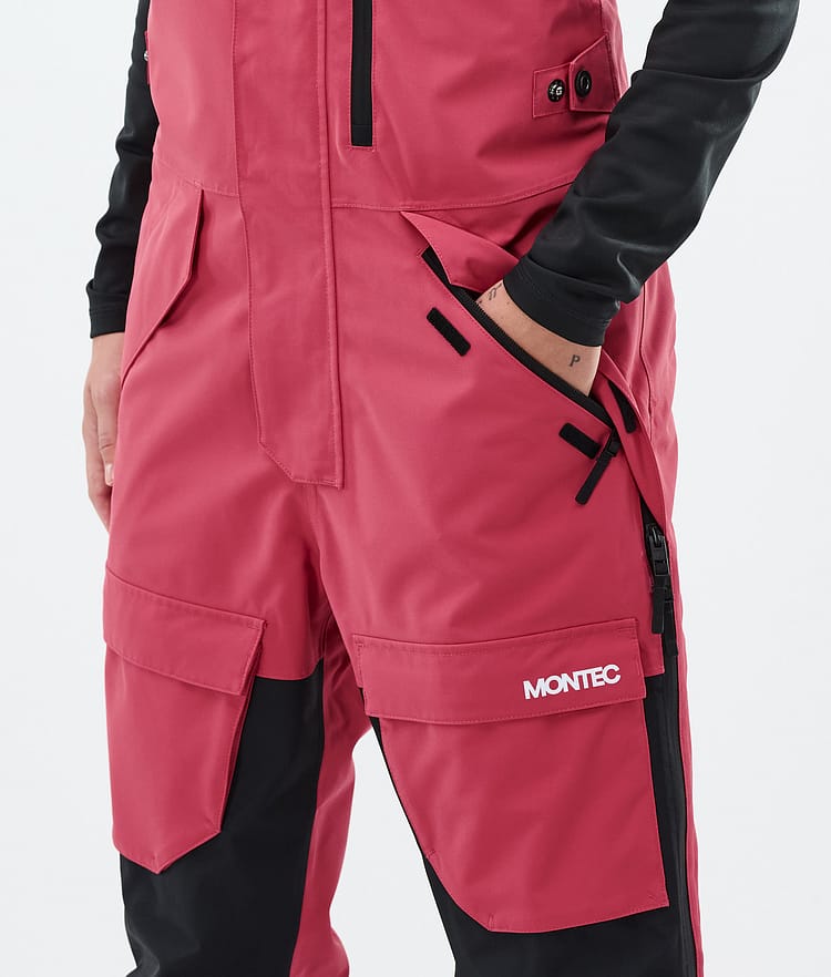 Montec Fawk W Snowboardbyxa Dam Light Red/Black Renewed, Bild 4 av 6