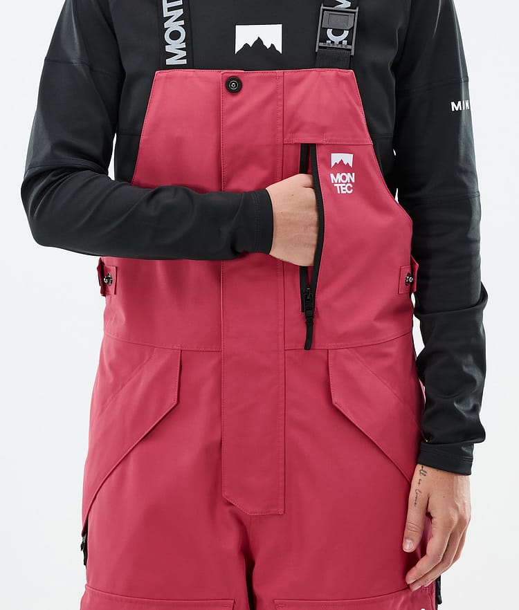 Montec Fawk W Snowboardbyxa Dam Light Red/Black Renewed, Bild 5 av 6