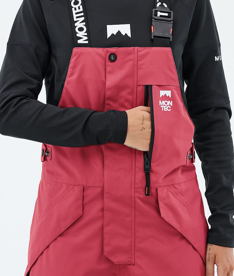 Montec Fawk W Snowboardbyxa Dam Light Red/Black, Image 6 of 7