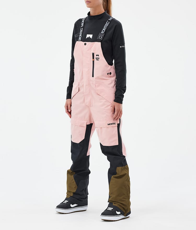 Montec Fawk W Snowboardbyxa Dam Soft Pink/Black/Fatigue Renewed, Bild 1 av 7