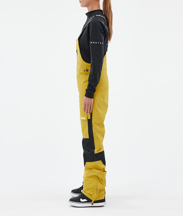Montec Fawk W Snowboardbyxa Dam Yellow/Black Renewed, Bild 3 av 7