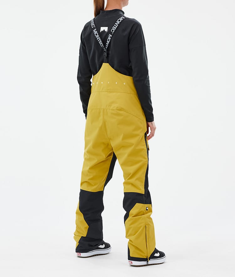 Montec Fawk W Snowboardbyxa Dam Yellow/Black Renewed, Bild 4 av 7