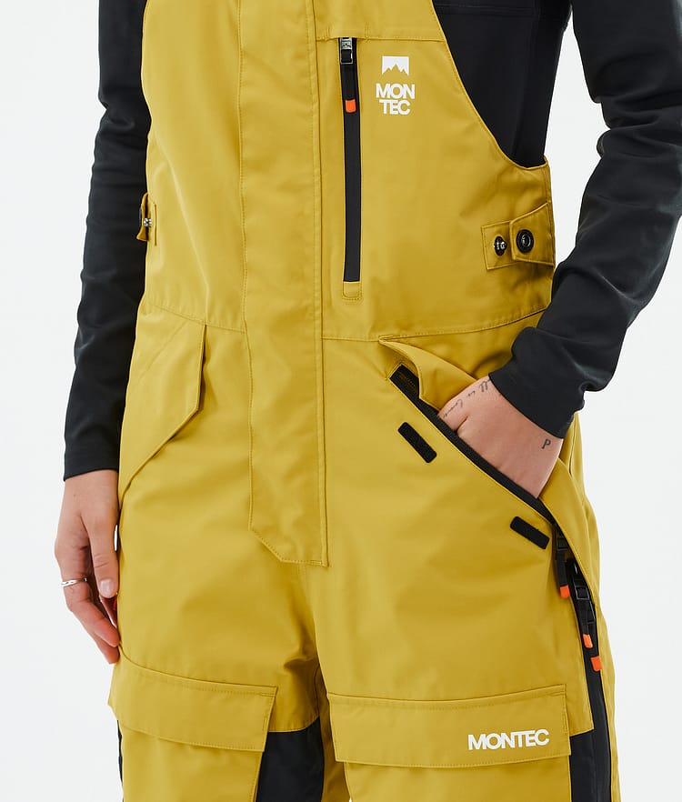 Montec Fawk W Snowboardbyxa Dam Yellow/Black Renewed, Bild 5 av 7
