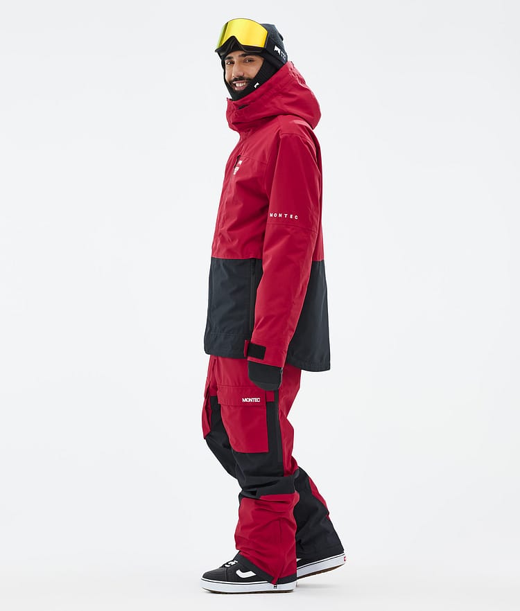 Montec Fawk Snowboardjacka Herr Deep Red/Black Renewed, Bild 4 av 10