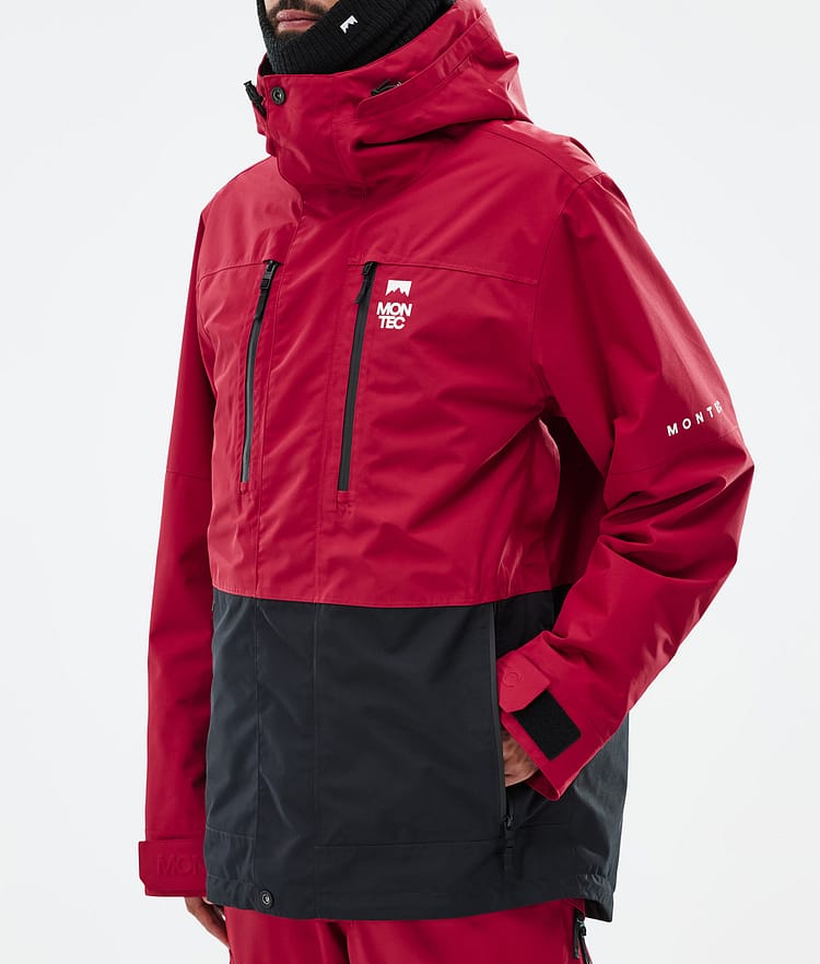 Montec Fawk Snowboardjacka Herr Deep Red/Black Renewed, Bild 8 av 10