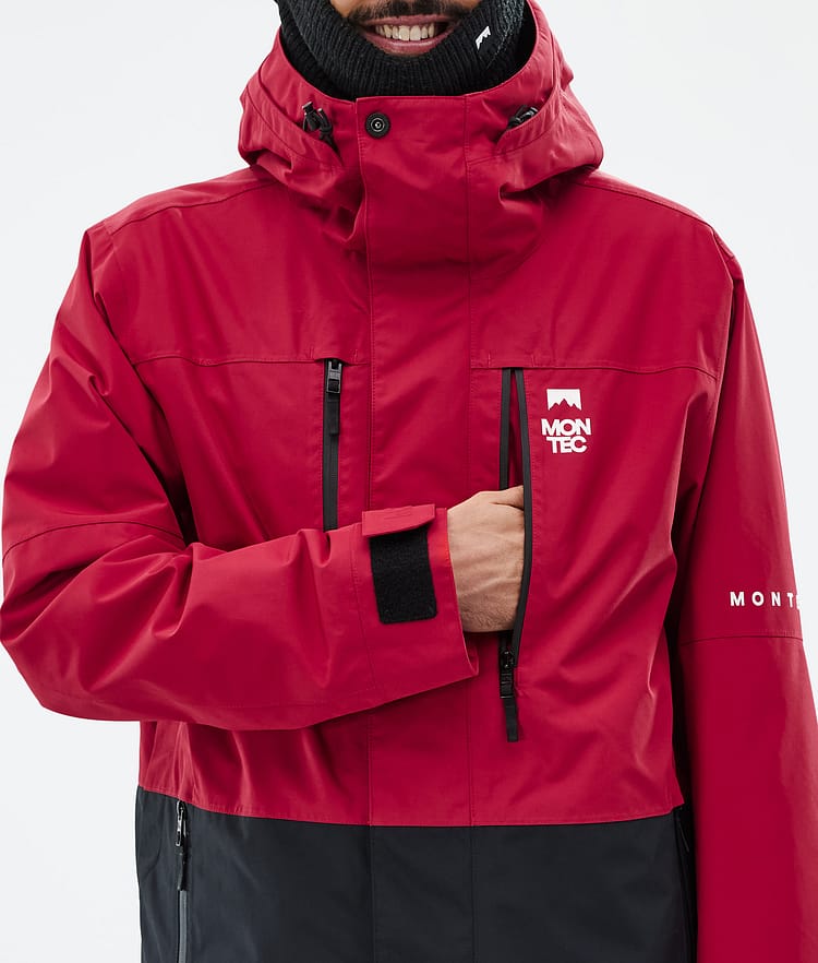 Montec Fawk Snowboardjacka Herr Deep Red/Black Renewed, Bild 9 av 10