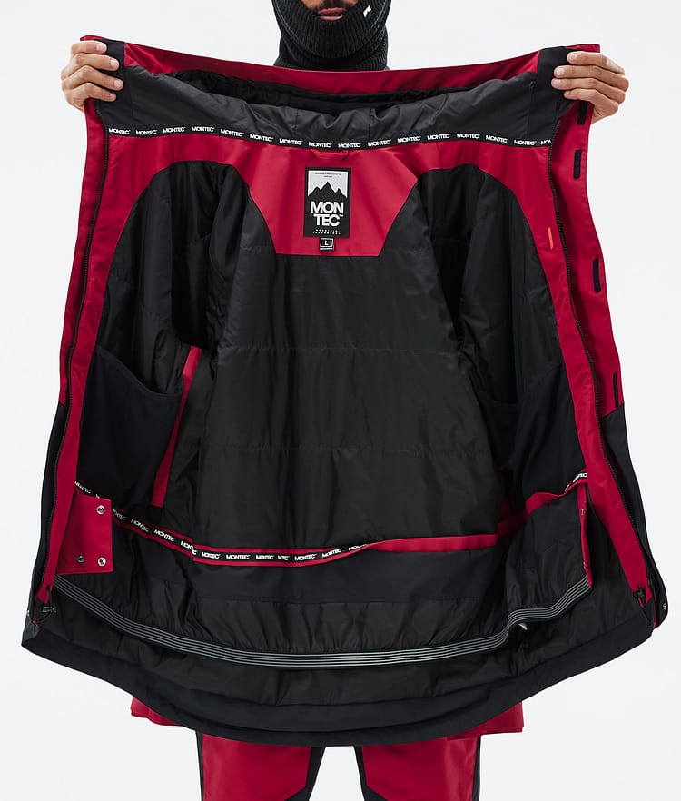 Montec Fawk Snowboardjacka Herr Deep Red/Black Renewed, Bild 10 av 10