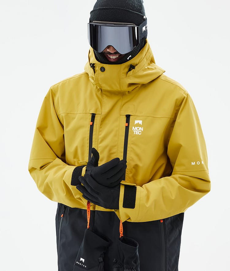 Montec Fawk Snowboardjacka Herr Yellow/Black Renewed, Bild 2 av 10