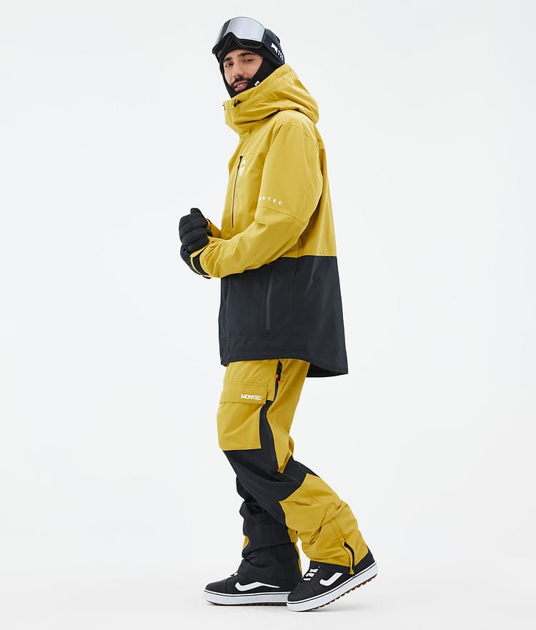 Montec Fawk Snowboardjacka Herr Yellow/Black Renewed, Bild 4 av 10