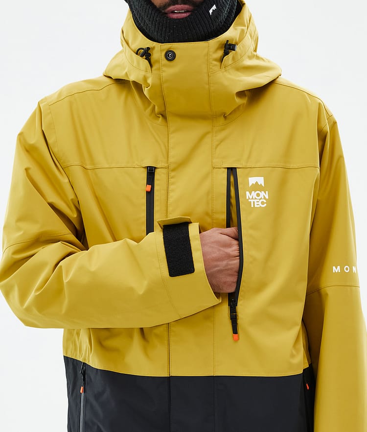Montec Fawk Snowboardjacka Herr Yellow/Black Renewed, Bild 9 av 10