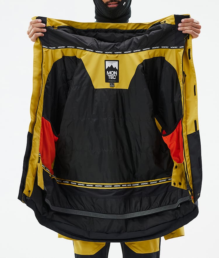 Montec Fawk Snowboardjacka Herr Yellow/Black Renewed, Bild 10 av 10