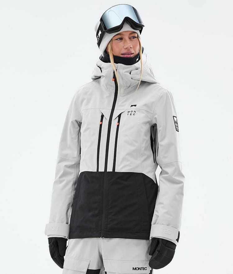 Montec Moss W Snowboardjacka Dam Light Grey/Black, Bild 1 av 10