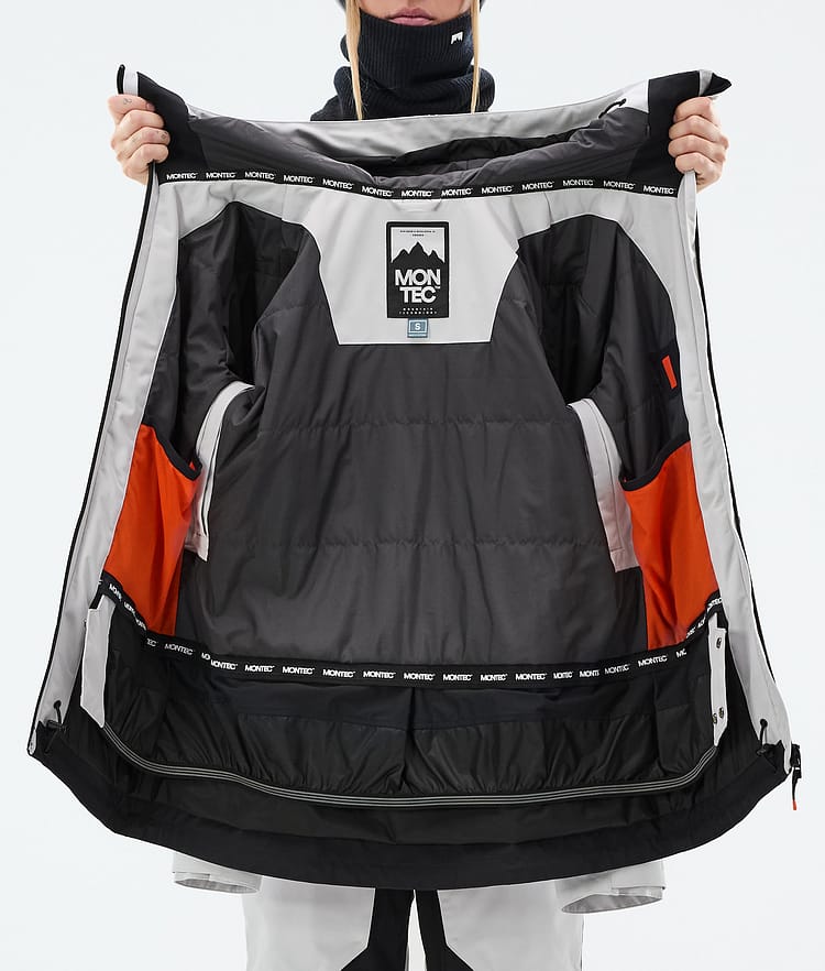Montec Moss W Snowboardjacka Dam Light Grey/Black, Bild 10 av 10