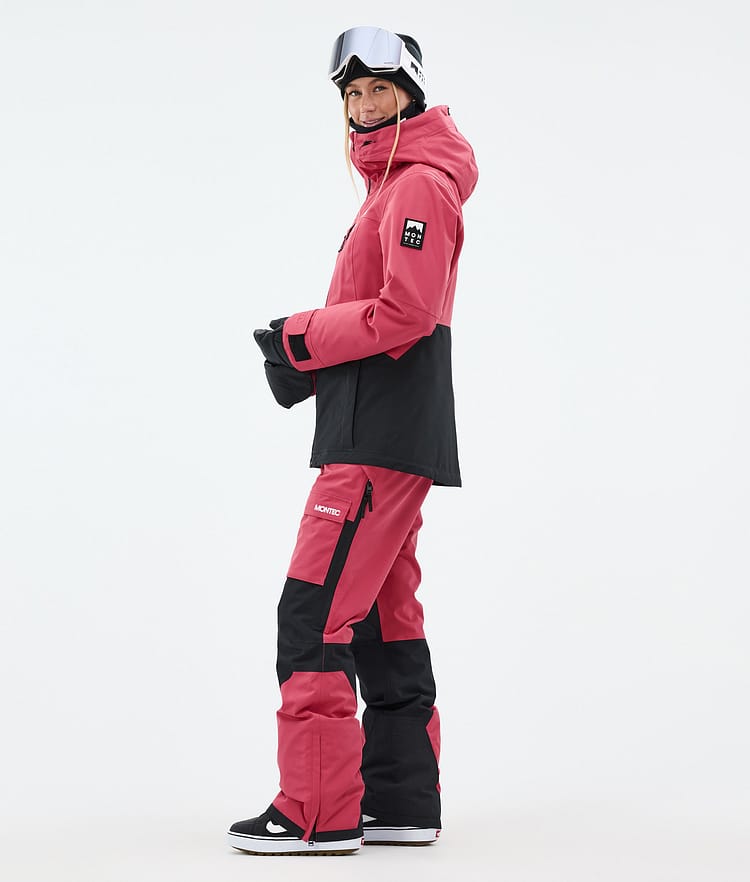 Montec Moss W Snowboardjacka Dam Light Red/Black Renewed, Bild 4 av 10