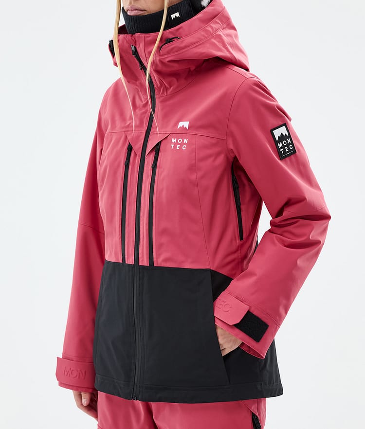 Montec Moss W Snowboardjacka Dam Light Red/Black Renewed, Bild 8 av 10
