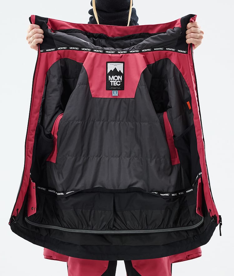 Montec Moss W Snowboardjacka Dam Light Red/Black Renewed, Bild 10 av 10