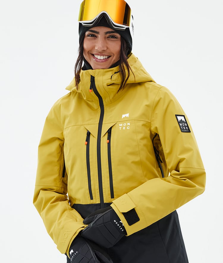 Montec Moss W Snowboardjacka Dam Yellow/Black Renewed, Bild 2 av 10