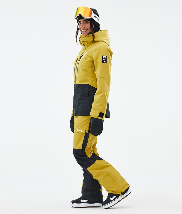 Montec Moss W Snowboardjacka Dam Yellow/Black Renewed, Bild 4 av 10