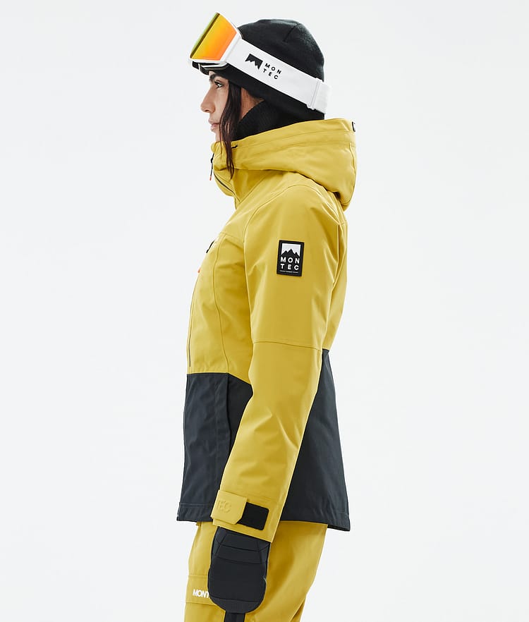 Montec Moss W Snowboardjacka Dam Yellow/Black Renewed, Bild 6 av 10