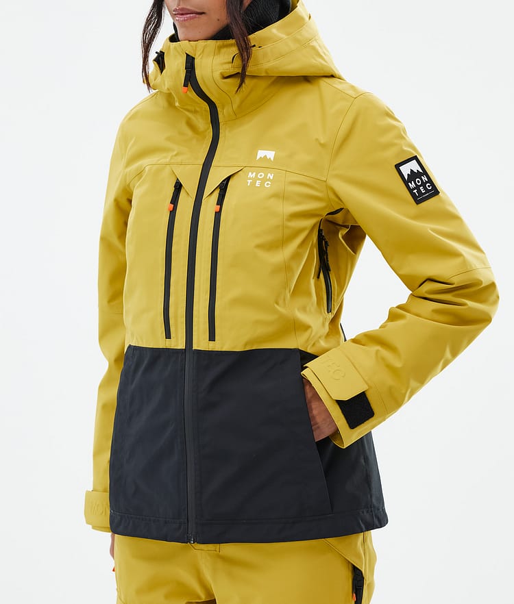 Montec Moss W Snowboardjacka Dam Yellow/Black Renewed, Bild 8 av 10