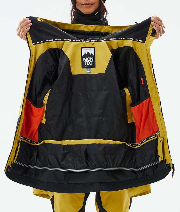 Montec Moss W Snowboardjacka Dam Yellow/Black Renewed, Bild 10 av 10
