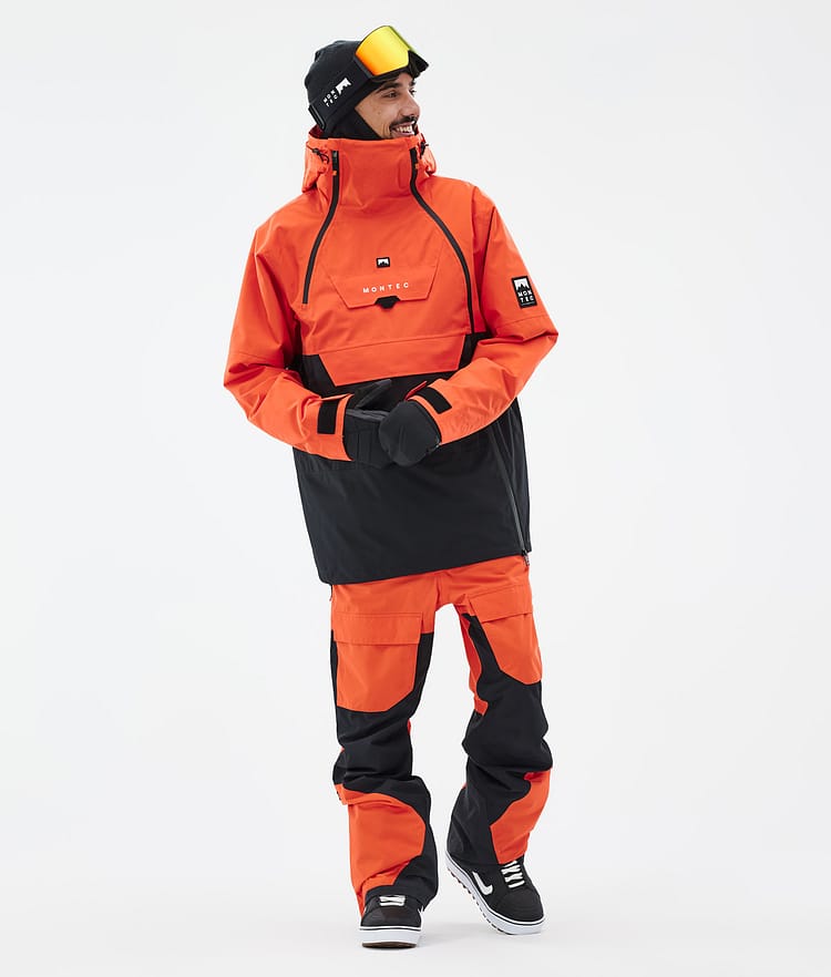 Montec Doom Snowboardjacka Herr Orange/Black Renewed, Bild 3 av 11