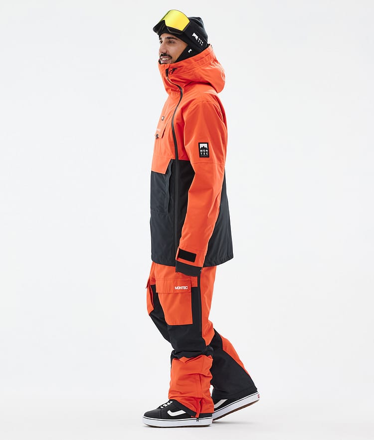 Montec Doom Snowboardjacka Herr Orange/Black Renewed, Bild 4 av 11