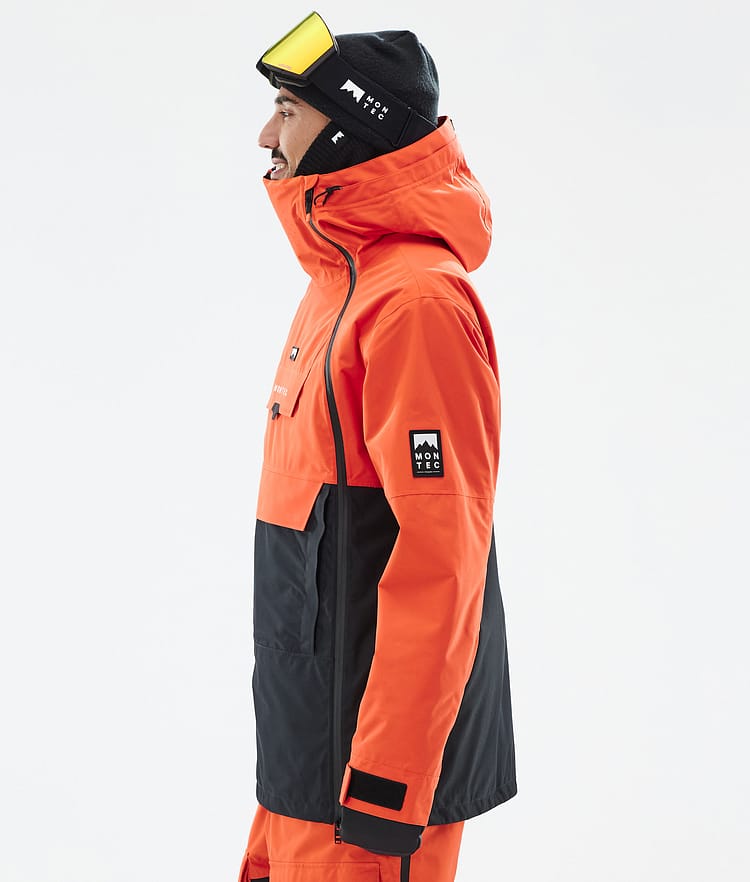 Montec Doom Snowboardjacka Herr Orange/Black Renewed, Bild 6 av 11