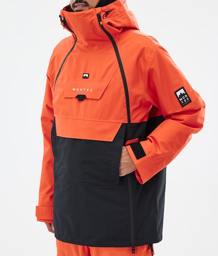 Montec Doom Snowboardjacka Herr Orange/Black Renewed, Bild 8 av 11