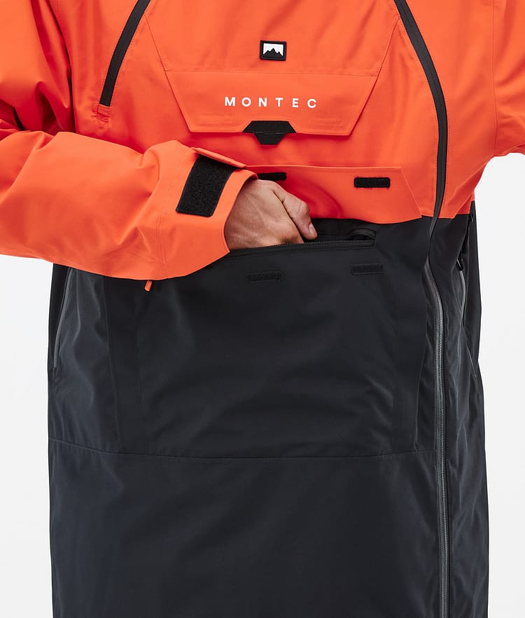 Montec Doom Snowboardjacka Herr Orange/Black Renewed, Bild 9 av 11