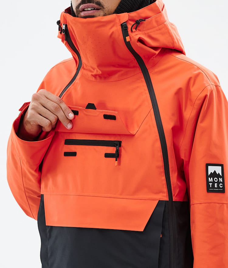 Montec Doom Snowboardjacka Herr Orange/Black Renewed, Bild 10 av 11