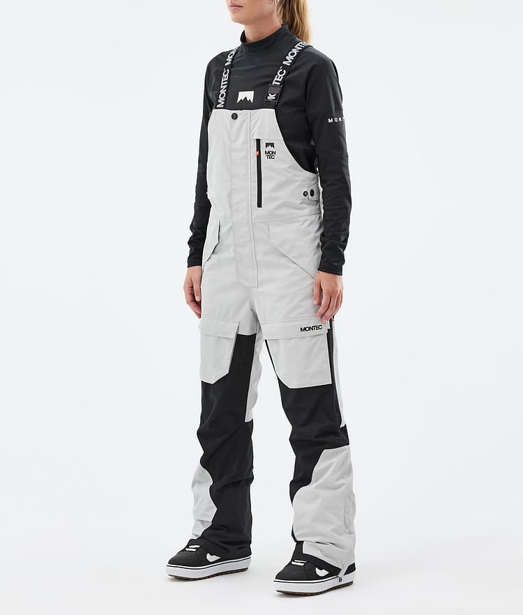 Montec Fawk W Snowboardbyxa Dam Light Grey/Black Renewed, Bild 1 av 7