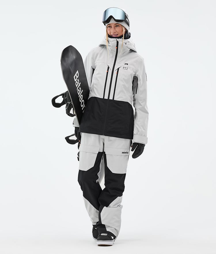 Montec Fawk W Snowboardbyxa Dam Light Grey/Black, Bild 3 av 8