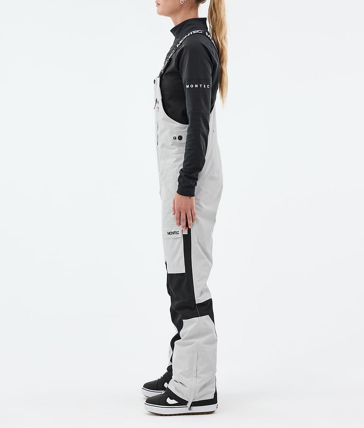 Montec Fawk W Snowboardbyxa Dam Light Grey/Black Renewed, Bild 3 av 7
