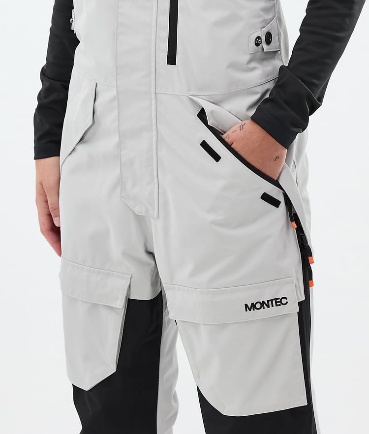 Montec Fawk W Snowboardbyxa Dam Light Grey/Black Renewed, Bild 5 av 7