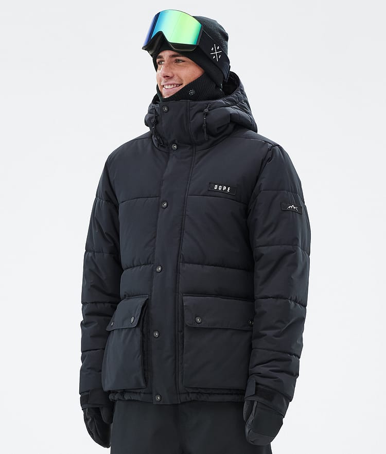 Dope Puffer Full Zip 24 Snowboardjacka Herr Black, Bild 1 av 9