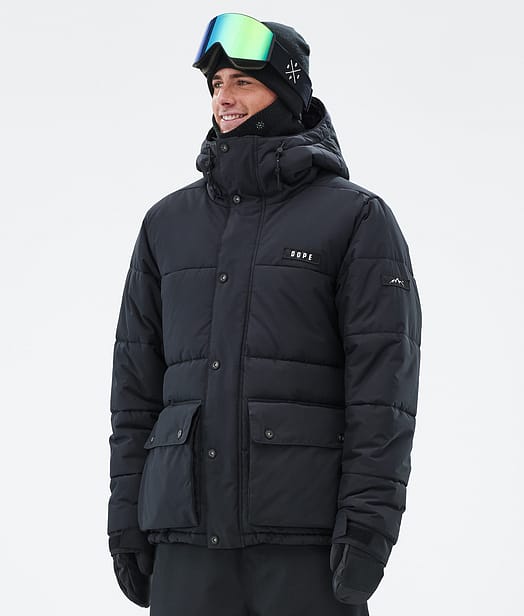 Dope Puffer Full Zip 24 Skidjacka Herr Black